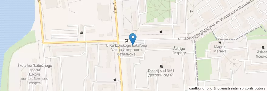 Mapa de ubicacion de Радуга en 俄罗斯/俄羅斯, Северо-Западный Федеральный Округ, 列宁格勒州, Санкт-Петербург, Колпинский Район, Колпино.
