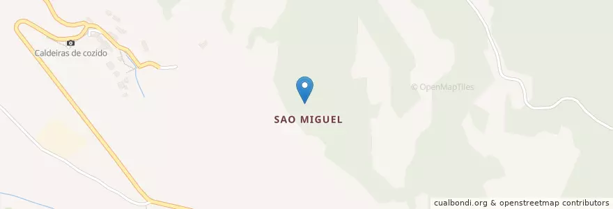 Mapa de ubicacion de São Miguel en Portugal, Azores, São Miguel, Ribeira Grande.
