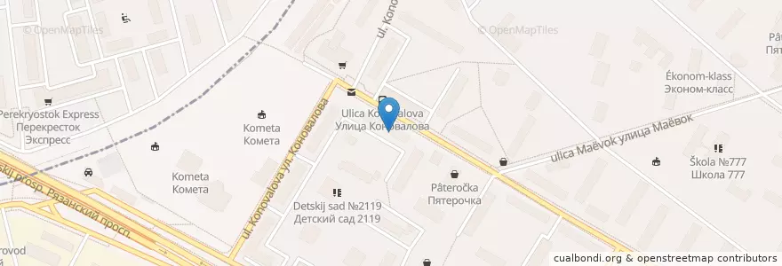 Mapa de ubicacion de УЦ АвтоТрейд en Rusland, Centraal Federaal District, Moskou, Юго-Восточный Административный Округ, Рязанский Район.