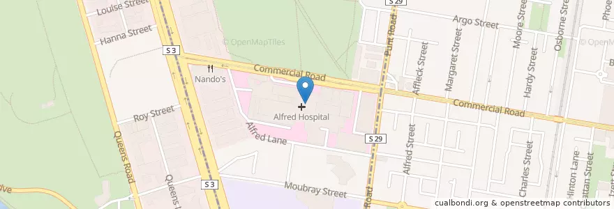 Mapa de ubicacion de Bendigo Bank ATM en 澳大利亚, 维多利亚州, City Of Melbourne.