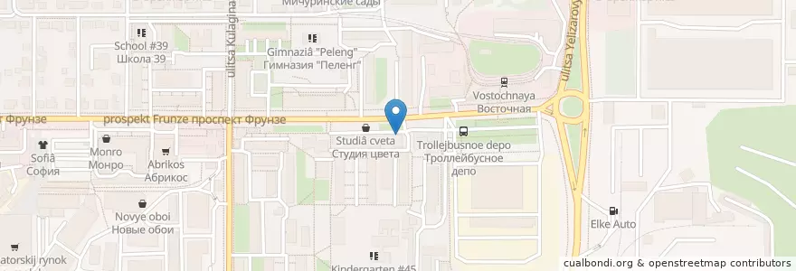 Mapa de ubicacion de Китайский ресторан en Russland, Föderationskreis Sibirien, Oblast Tomsk, Томский Район, Городской Округ Томск.