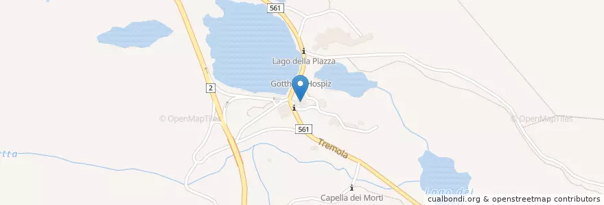 Mapa de ubicacion de Albergo San Gottardo en İsviçre, Ticino, Distretto Di Leventina, Circolo Di Airolo, Airolo.