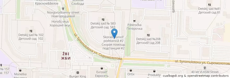 Mapa de ubicacion de Екатеринбургский муниципальный банк en Russie, District Fédéral De L'Oural, Oblast De Sverdlovsk, Городской Округ Екатеринбург.