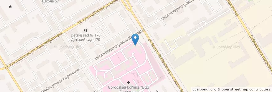 Mapa de ubicacion de Екатеринбургский муниципальный банк en Russland, Föderationskreis Ural, Oblast Swerdlowsk, Городской Округ Екатеринбург.