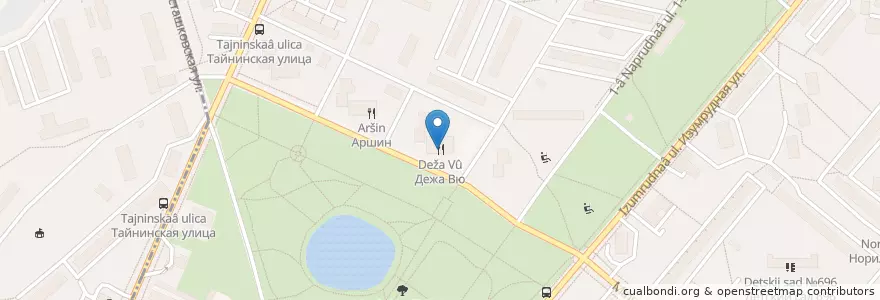 Mapa de ubicacion de Дежа Вю en Russia, Distretto Federale Centrale, Москва, Северо-Восточный Административный Округ, Лосиноостровский Район.