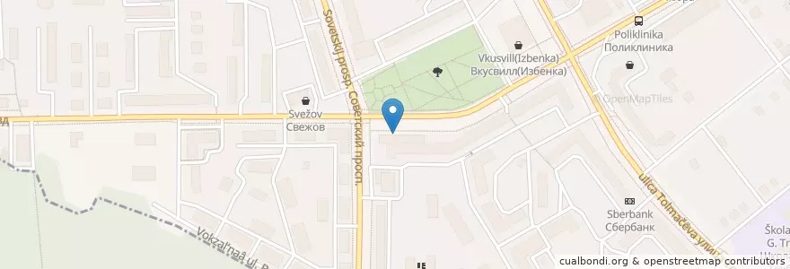 Mapa de ubicacion de Центральная городская библиотека en Rusland, Centraal Federaal District, Oblast Moskou, Городской Округ Ивантеевка.