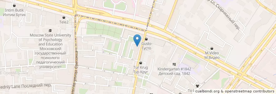Mapa de ubicacion de Сургутнефтегазбанк en Russland, Föderationskreis Zentralrussland, Moskau, Zentraler Verwaltungsbezirk, Красносельский Район.