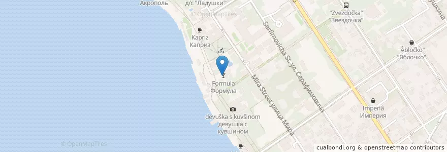 Mapa de ubicacion de Формула en Russland, Föderationskreis Südrussland, Region Krasnodar, Городской Округ Геленджик.