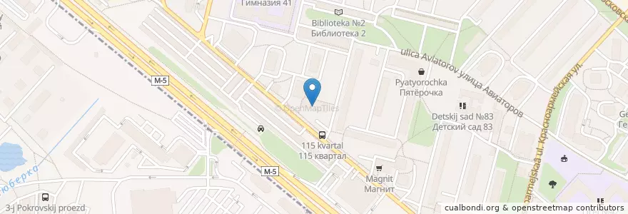 Mapa de ubicacion de Люберецкая хозрасчетная стоматологическая поликлиника en Russia, Central Federal District, Moscow Oblast, Lyuberetsky District.