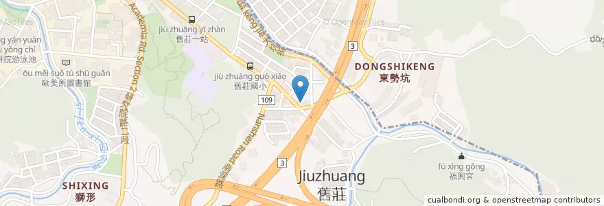 Mapa de ubicacion de 舊莊派出所 en 臺灣, 新北市, 臺北市, 南港區.