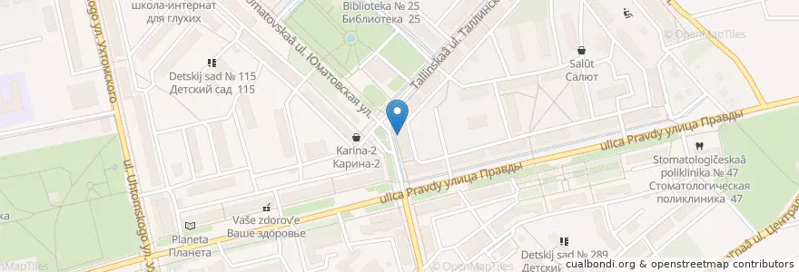 Mapa de ubicacion de Ваше здоровье en Rusland, Приволжский Федеральный Округ, Basjkirostan, Городской Округ Уфа.