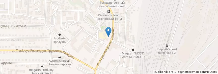 Mapa de ubicacion de Русский Аппетит en Russia, Distretto Federale Centrale, Oblast' Di Voronež, Лискинский Район, Городское Поселение Лиски.