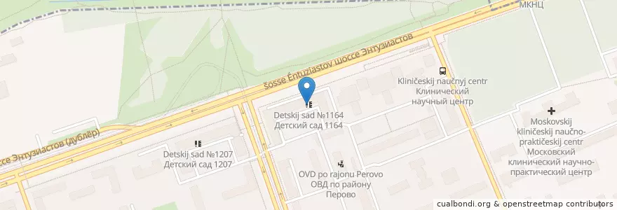 Mapa de ubicacion de Московская международная школа. Подразделение "Планета Марс" en Rússia, Distrito Federal Central, Москва, Восточный Административный Округ.