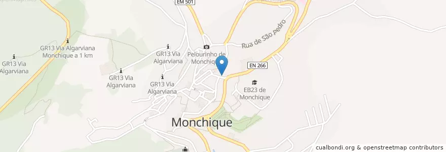 Mapa de ubicacion de Caixa Geral de Depósitos en Portugal, Algarve, Algarve, Faro, Monchique, Monchique.