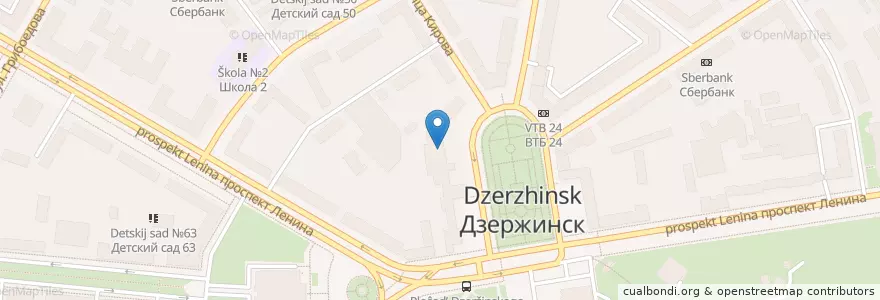 Mapa de ubicacion de Дружба en Rusia, Приволжский Федеральный Округ, Óblast De Nizhni Nóvgorod, Городской Округ Дзержинск.