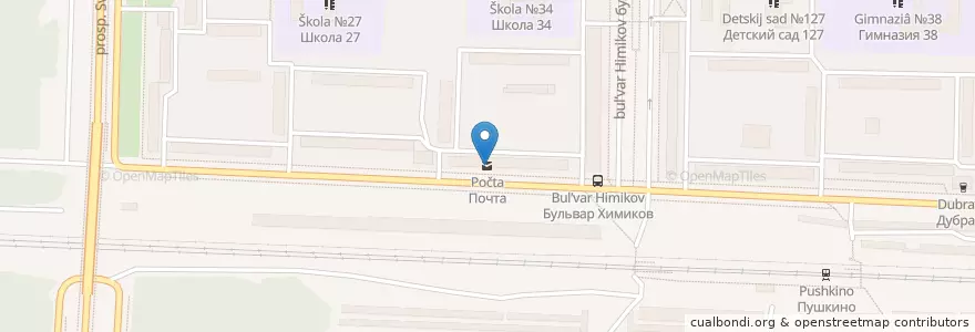 Mapa de ubicacion de Дзержинск 606033 en Rusland, Приволжский Федеральный Округ, Нижегородская Область, Городской Округ Дзержинск.