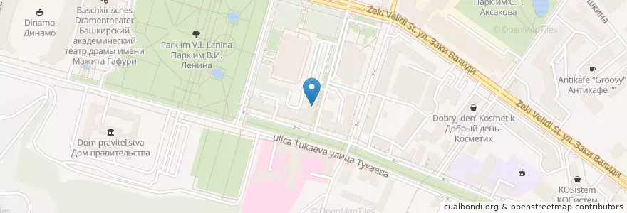 Mapa de ubicacion de Отделение связи №450002 en Russie, District Fédéral De La Volga, Bachkirie, Городской Округ Уфа.