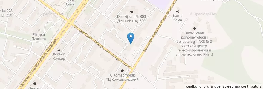 Mapa de ubicacion de Отделение связи №450047 en Russie, District Fédéral De La Volga, Bachkirie, Городской Округ Уфа.