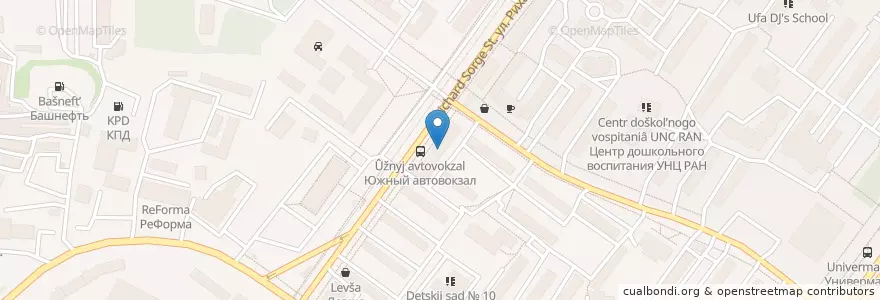 Mapa de ubicacion de Отделение связи №450059 en Rusland, Приволжский Федеральный Округ, Basjkirostan, Городской Округ Уфа.