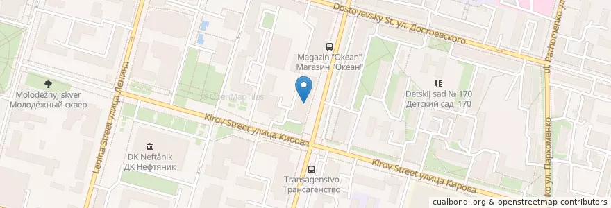 Mapa de ubicacion de Отделение связи №450008 en Rusia, Приволжский Федеральный Округ, Башкортостан, Городской Округ Уфа.