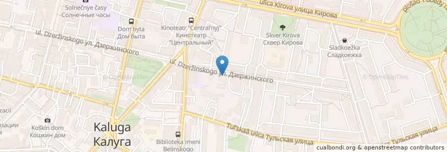 Mapa de ubicacion de Плюш en Russia, Distretto Federale Centrale, Калужская Область, Городской Округ Калуга.