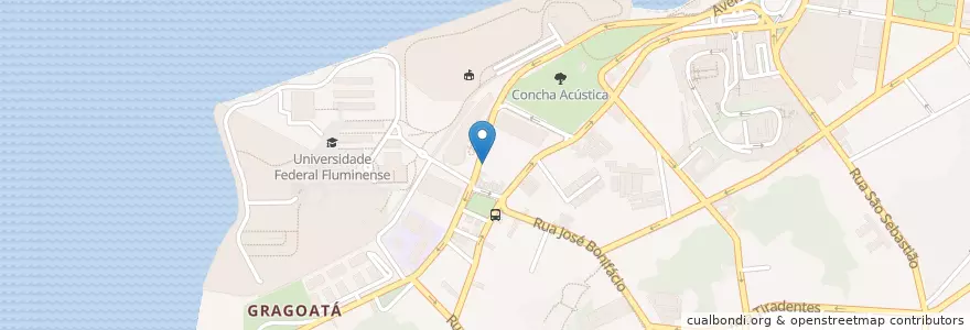 Mapa de ubicacion de Caverna do Bin Laden en Бразилия, Юго-Восточный Регион, Рио-Де-Жанейро, Região Geográfica Intermediária Do Rio De Janeiro, Região Metropolitana Do Rio De Janeiro, Região Geográfica Imediata Do Rio De Janeiro, Niterói.