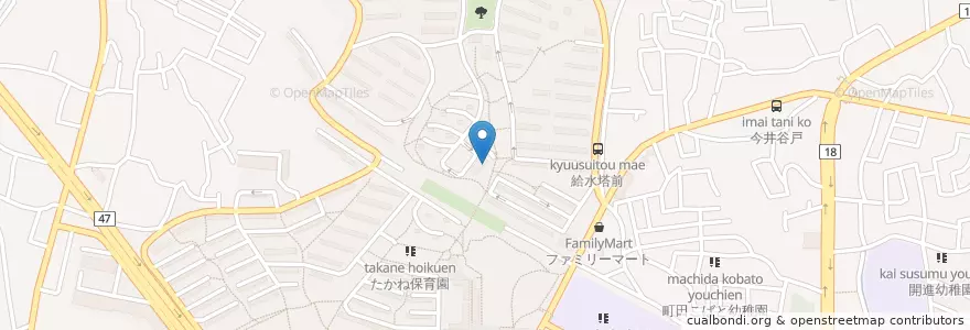 Mapa de ubicacion de カナリヤ保育園 en Japon, Tokyo, 町田市.