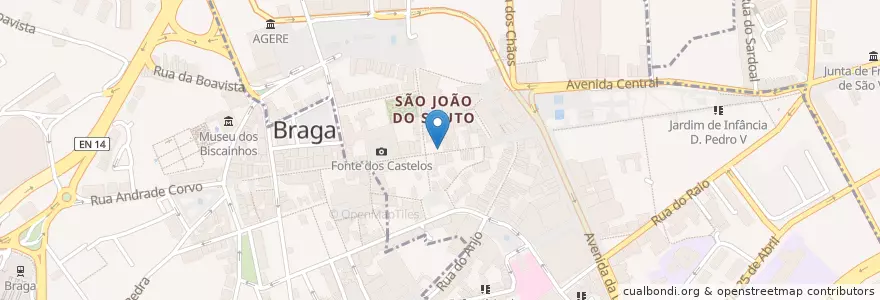 Mapa de ubicacion de Montepio en Portugal, North, Braga, Cávado, Braga, São José De São Lázaro E São João Do Souto.