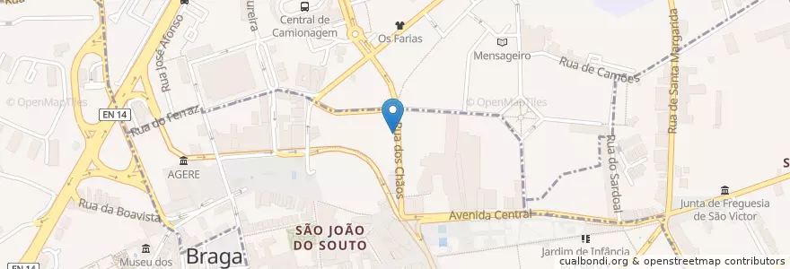 Mapa de ubicacion de Farmácia Roma en پرتغال, Norte, Braga, Cávado, Braga.