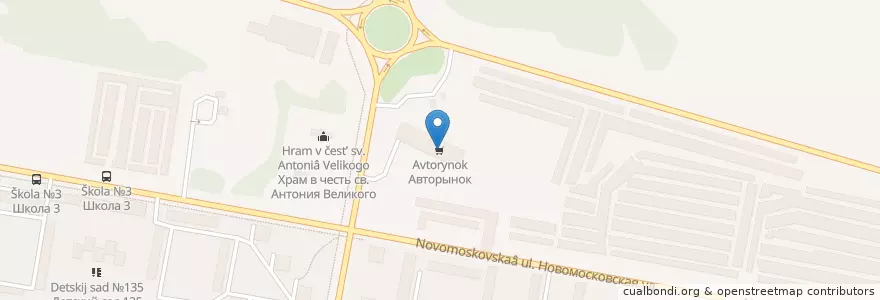 Mapa de ubicacion de Авторынок en Rusia, Приволжский Федеральный Округ, Óblast De Nizhni Nóvgorod, Городской Округ Дзержинск.