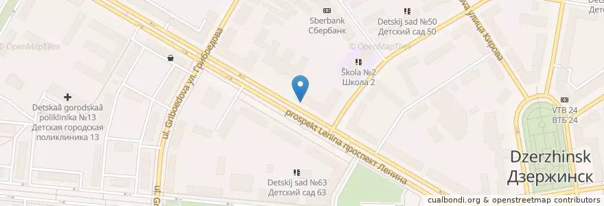 Mapa de ubicacion de Аптека en Rusia, Приволжский Федеральный Округ, Óblast De Nizhni Nóvgorod, Городской Округ Дзержинск.