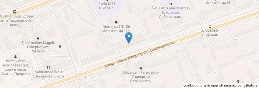 Mapa de ubicacion de Sberbank en Russia, Volga Federal District, Nizhny Novgorod Oblast, Dzerzhinsk.