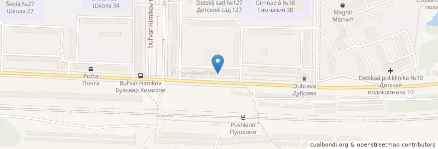 Mapa de ubicacion de Детская поликлиника №10 en Rusia, Приволжский Федеральный Округ, Óblast De Nizhni Nóvgorod, Городской Округ Дзержинск.