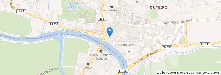 Mapa de ubicacion de Tem Tem en Portugal, Aveiro, Centro, Baixo Vouga, Águeda, Águeda E Borralha.