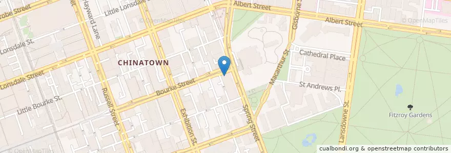Mapa de ubicacion de Wallis & Ed en Australia, Victoria, City Of Melbourne.