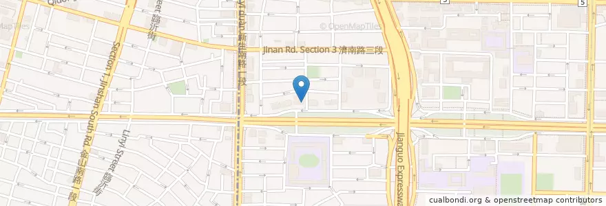 Mapa de ubicacion de 臺灣土地銀行 en Тайвань, Новый Тайбэй, Тайбэй, Даань.