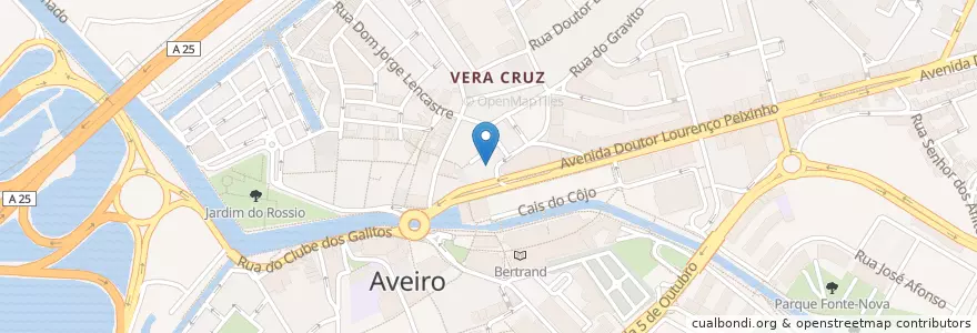 Mapa de ubicacion de Banif en Portogallo, Aveiro, Centro, Baixo Vouga, Aveiro, Glória E Vera Cruz.