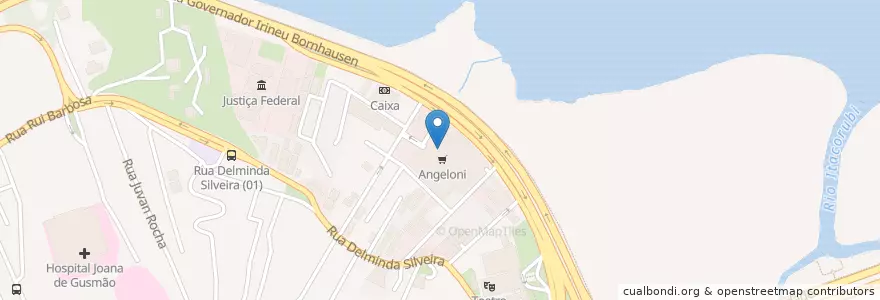 Mapa de ubicacion de Correios Agronômica en ブラジル, 南部地域, サンタ カタリーナ, Microrregião De Florianópolis, Região Geográfica Intermediária De Florianópolis, フロリアノーポリス.