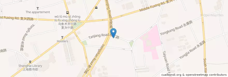 Mapa de ubicacion de 老麦咖啡馆 en Chine, Shanghai, District De Xuhui.