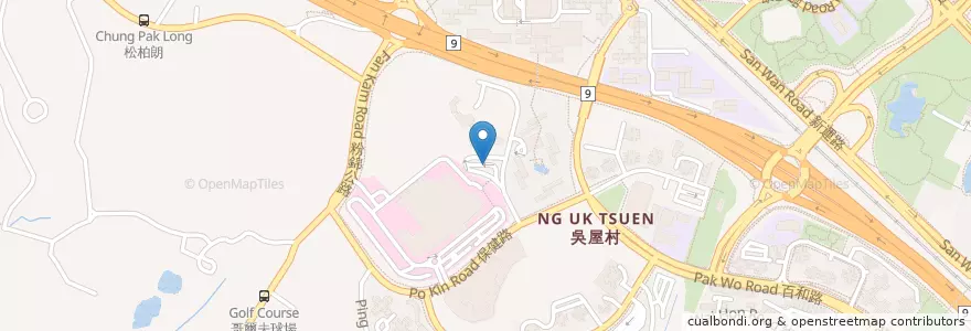 Mapa de ubicacion de 太平 Tai Ping en چین, هنگ‌کنگ, گوانگ‌دونگ, 新界 New Territories, 北區 North District.