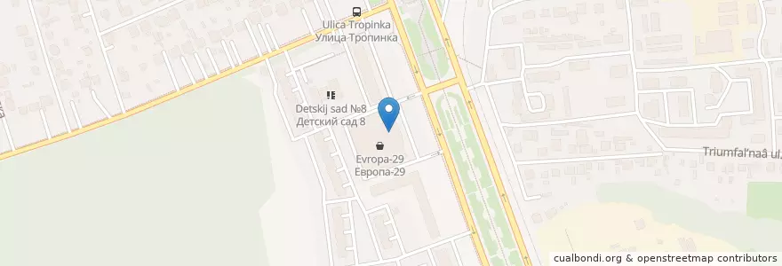 Mapa de ubicacion de Курскпромбанк en Russie, District Fédéral Central, Oblast De Koursk, Курский Район, Городской Округ Курск.