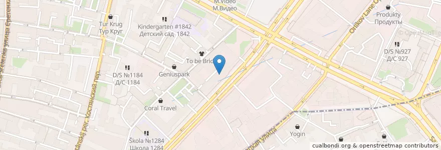 Mapa de ubicacion de Капри en Rusia, Центральный Федеральный Округ, Москва, Центральный Административный Округ, Красносельский Район.