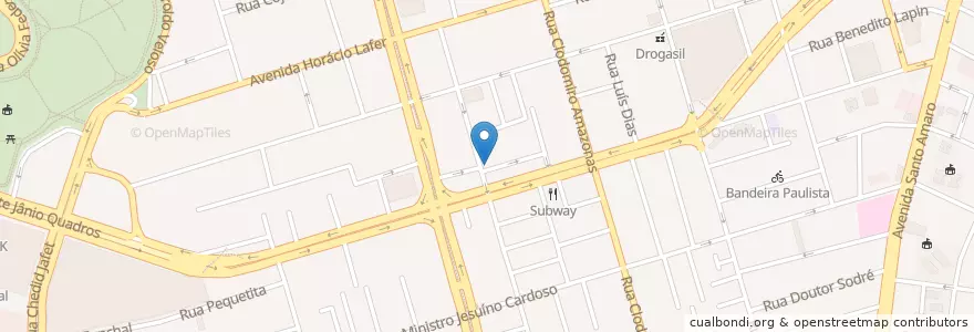 Mapa de ubicacion de Bar Aurora en ブラジル, 南東部地域, サンパウロ, Região Geográfica Intermediária De São Paulo, Região Metropolitana De São Paulo, Região Imediata De São Paulo, サンパウロ.
