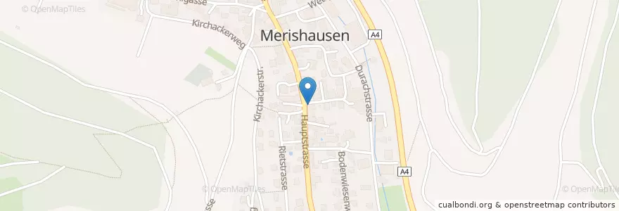 Mapa de ubicacion de Clientis Spar- und Leihkasse Merishausen en Schweiz/Suisse/Svizzera/Svizra, Schaffhausen, Merishausen.