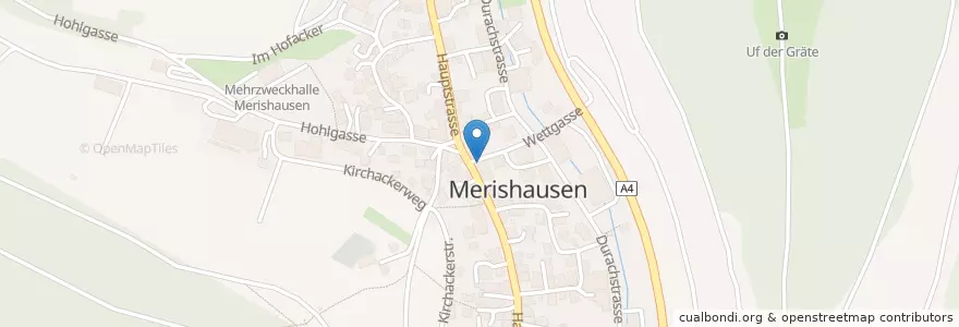 Mapa de ubicacion de Rest. Gemeindehaus en スイス, Schaffhausen, Merishausen.