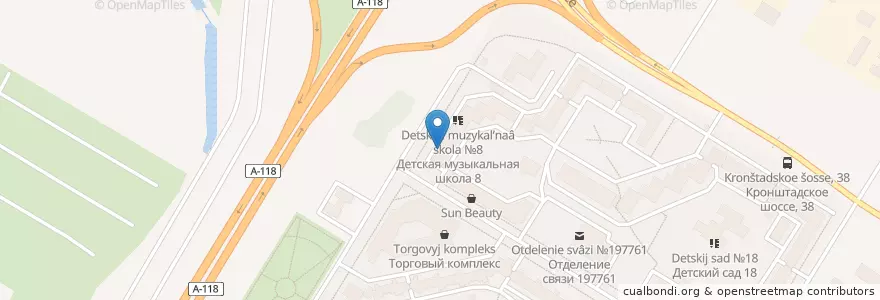 Mapa de ubicacion de Эйс en Rusia, Северо-Западный Федеральный Округ, Óblast De Leningrado, San Petersburgo, Кронштадтский Район, Кронштадт.