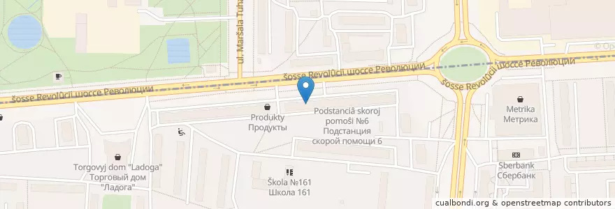 Mapa de ubicacion de Sberbank en Russia, Northwestern Federal District, Leningrad Oblast, Saint Petersburg, Красногвардейский Район.