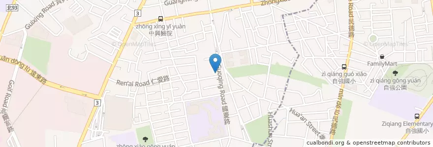 Mapa de ubicacion de 環球牙醫 en Taiwán, Nuevo Taipéi, 板橋區.