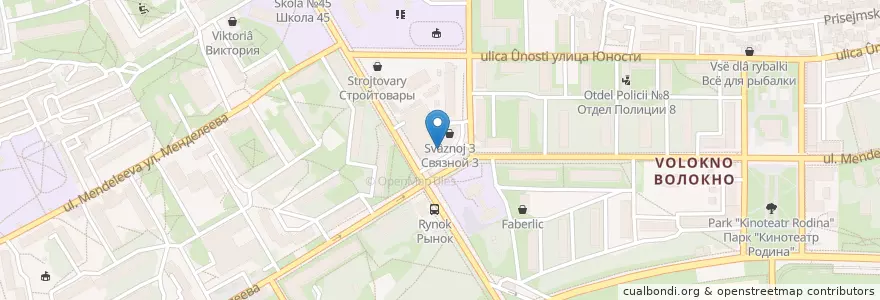 Mapa de ubicacion de Курскпромбанк en Rusland, Centraal Federaal District, Oblast Koersk, Курский Район, Городской Округ Курск.