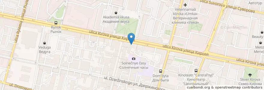 Mapa de ubicacion de Пиццерия «Марио» en ロシア, 中央連邦管区, カルーガ州, Городской Округ Калуга.